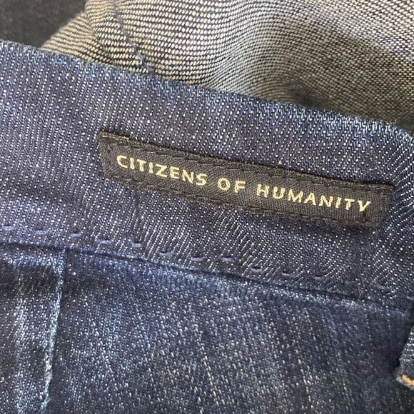 Citizens of Humanity size 27 low rise flare stretch full leg denim jeans - Picture 7 of 11